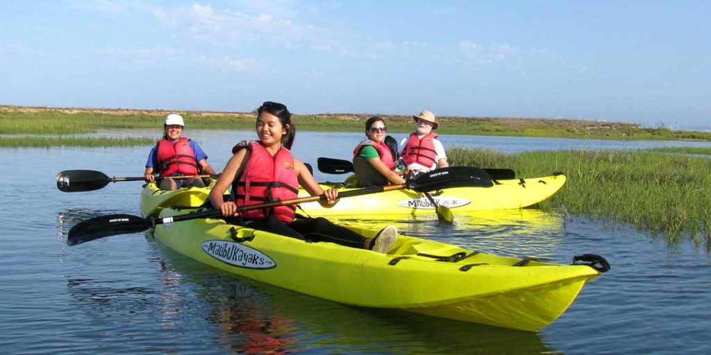 Living Coast - family kayak around san diego